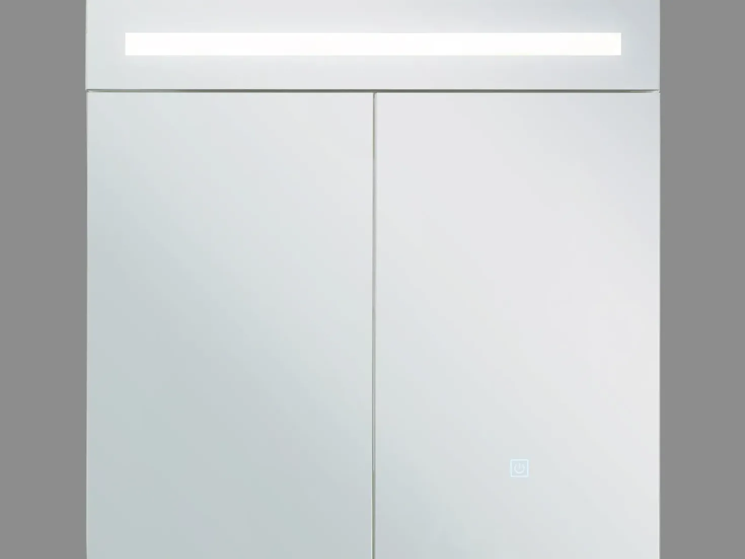 Armadio a muro per specchio da bagno LED JARAMILLO 60 cm 60 cm Bianco