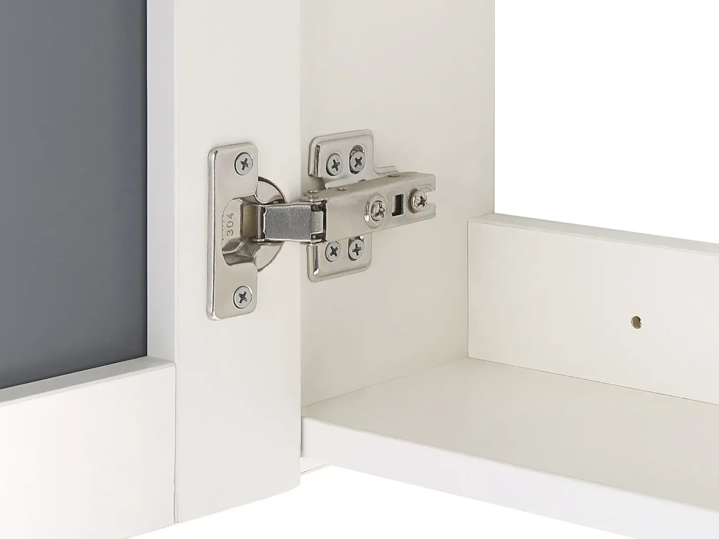 Armadio a muro per specchio da bagno LED JARAMILLO 60 cm 60 cm Bianco