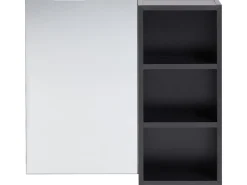 Armadio a muro per specchio da bagno JOINVILLE 60 cm Nero