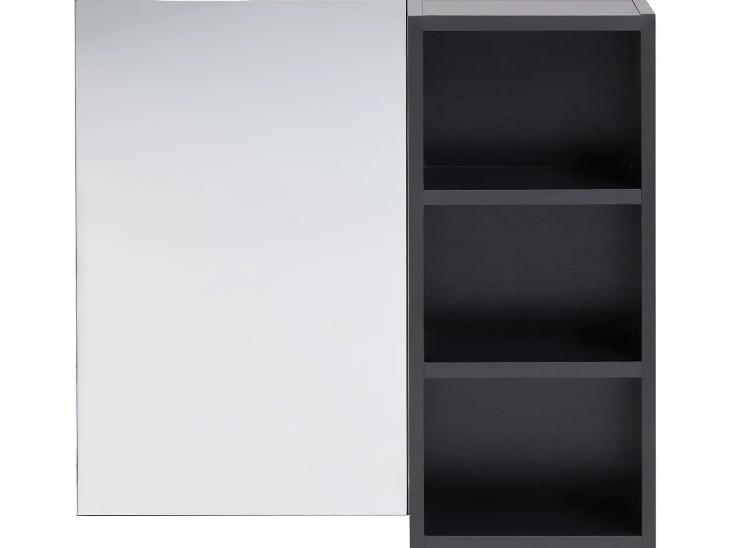 Armadio a muro per specchio da bagno JOINVILLE 60 cm Nero