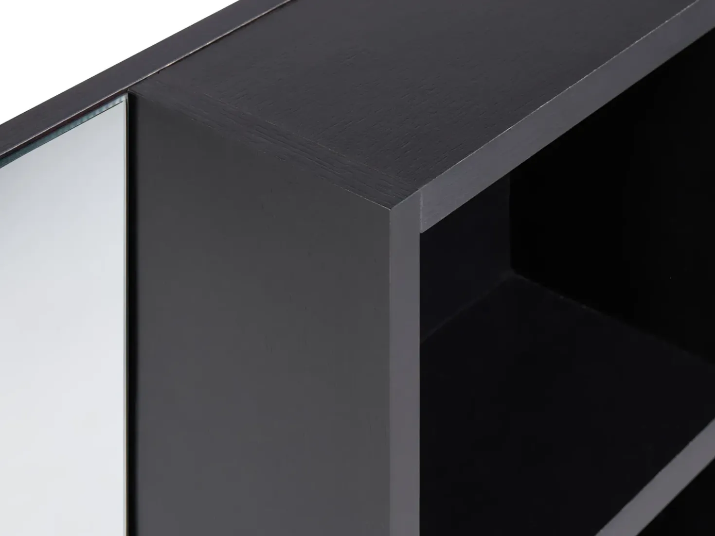 Armadio a muro per specchio da bagno JOINVILLE 60 cm Nero