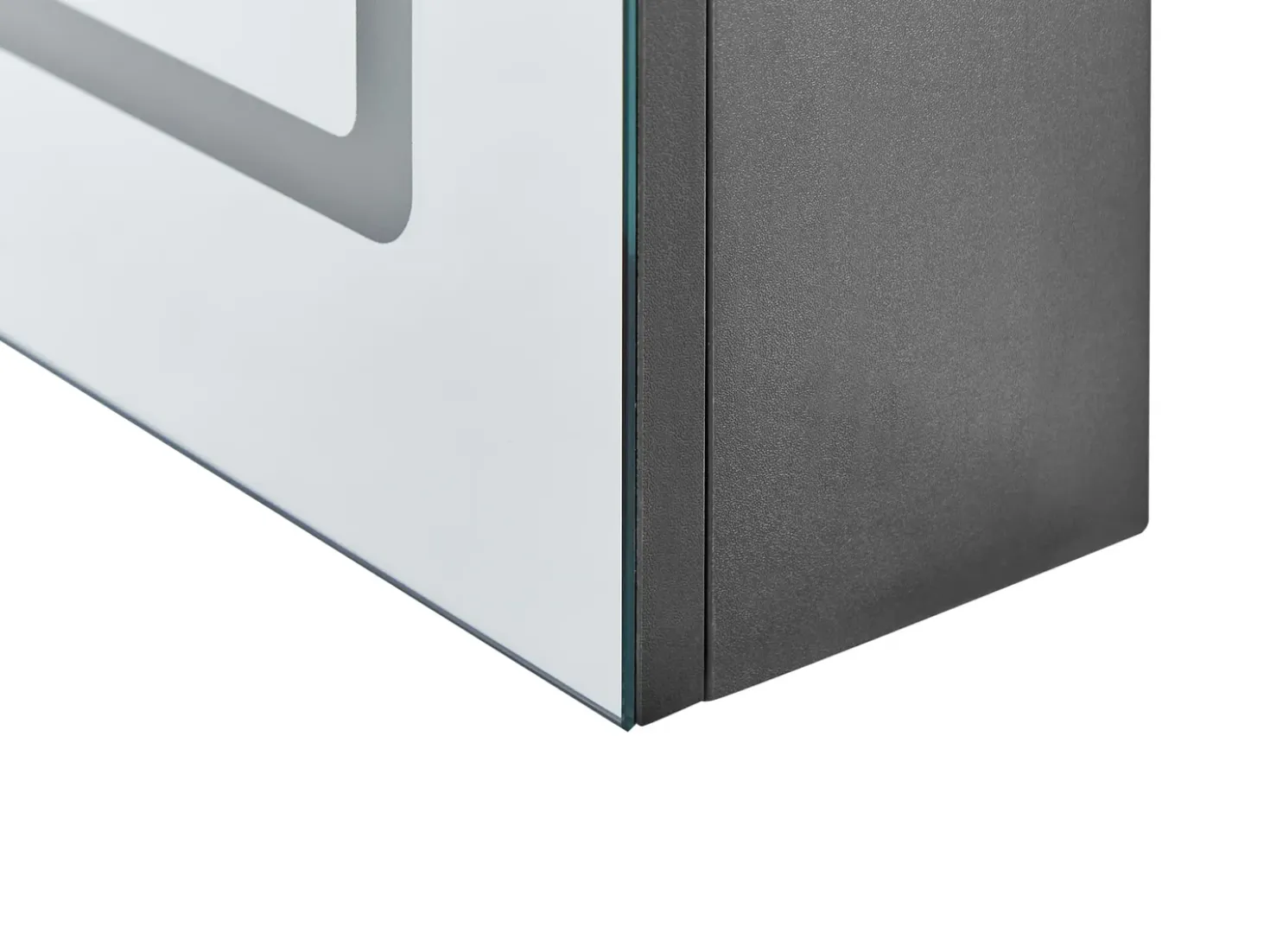 Armadio a muro per specchio da bagno LED CONDOR 40 cm 60 cm Nero