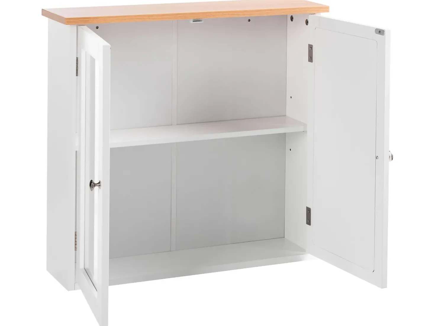 Armadio a muro per specchio da bagno ALAMOS 65 cm 60 cm Bianco