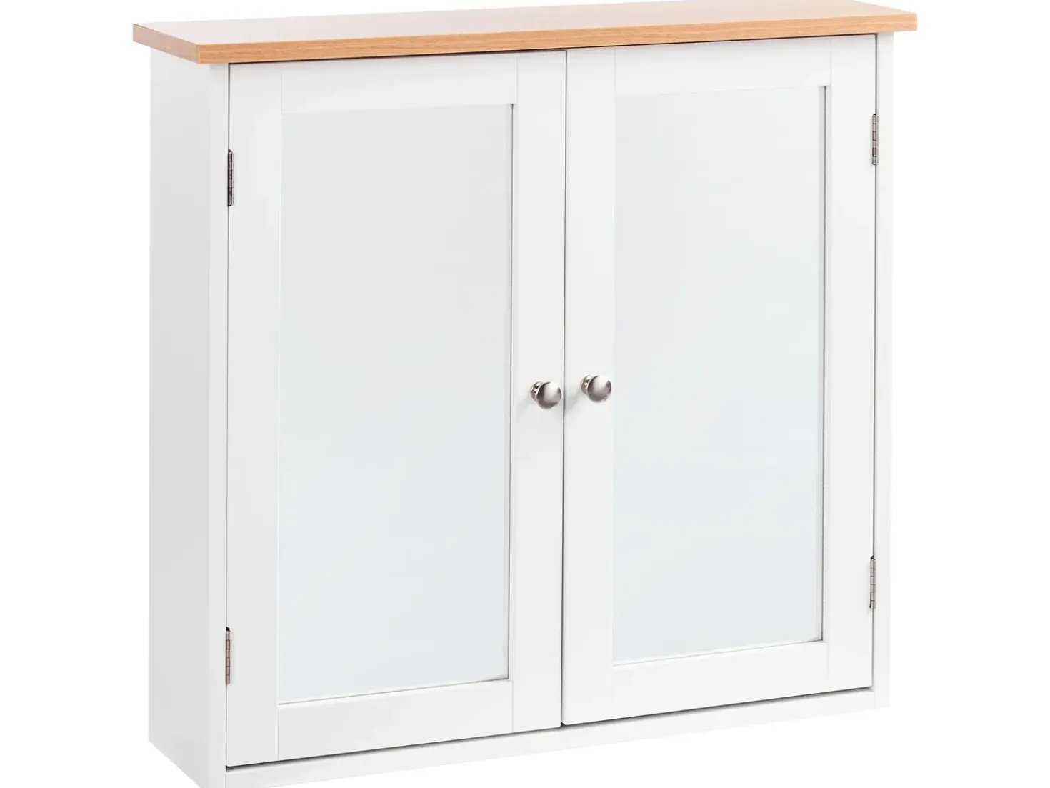 Armadio a muro per specchio da bagno ALAMOS 65 cm 60 cm Bianco