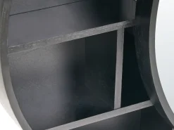 Armadio a muro per specchio da bagno UCAYALI 50 cm 50 cm Nero