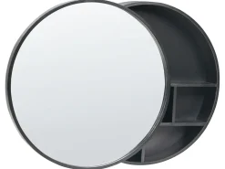 Armadio a muro per specchio da bagno UCAYALI 50 cm 50 cm Nero