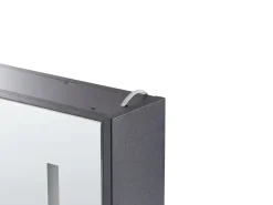 Armadio a muro per specchio da bagno LED CHABUNCO 60 cm 60 cm Nero