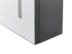 Armadio a muro per specchio da bagno LED CHABUNCO 60 cm 60 cm Nero