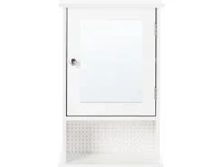 Armadio a muro per specchio da bagno HUILA 34 cm 53 cm Bianco