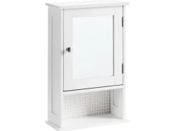 Armadio a muro per specchio da bagno HUILA 34 cm 53 cm Bianco