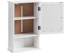 Armadio a muro per specchio da bagno HUILA 34 cm 53 cm Bianco