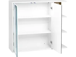 Armadio a muro per specchio da bagno NUBES 80 cm 70 cm Bianco