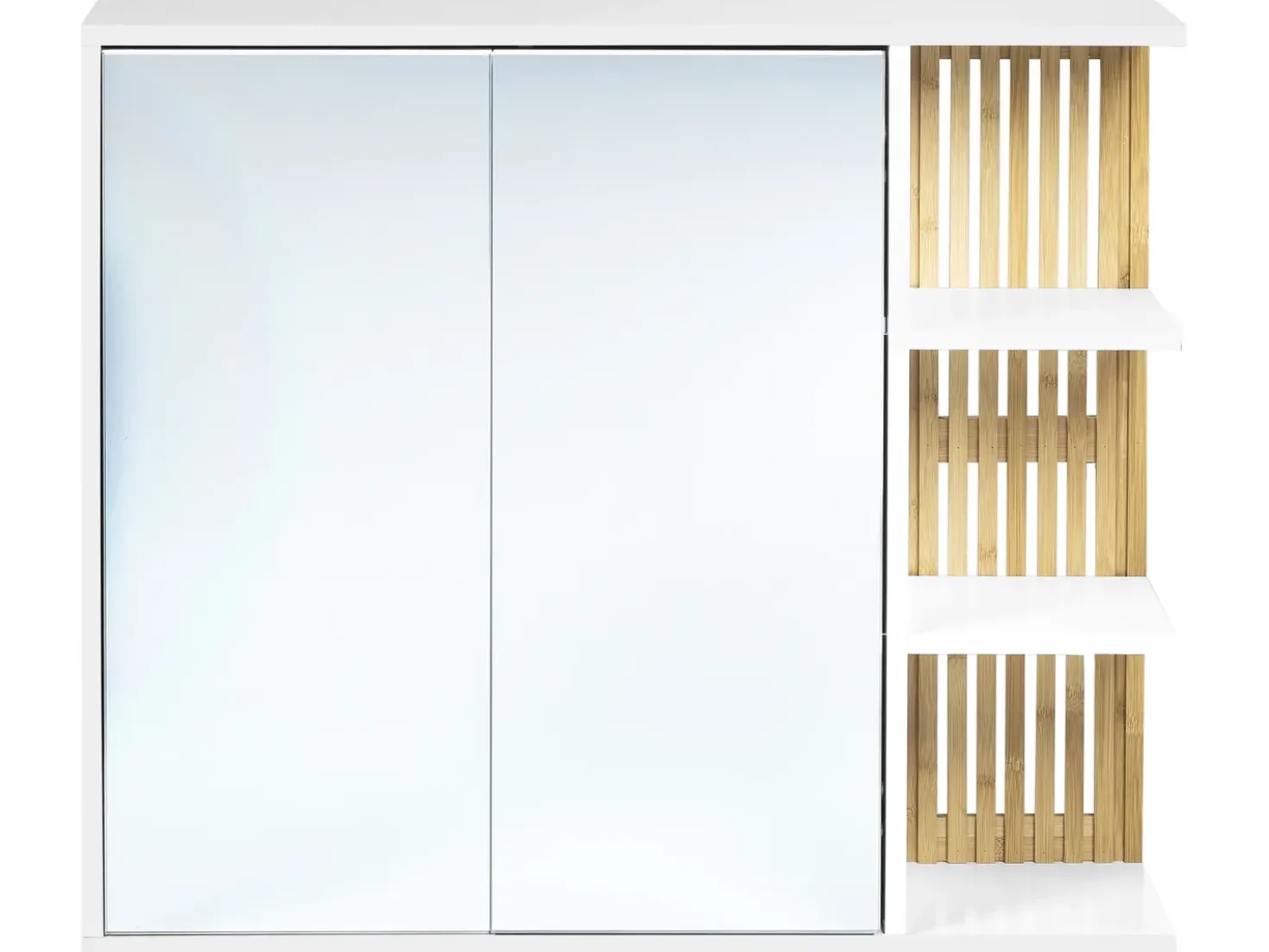 Armadio a muro per specchio da bagno NUBES 80 cm 70 cm Bianco