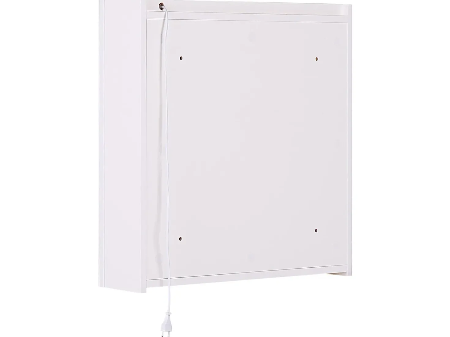 Armadio a muro per specchio da bagno LED CHABUNCO 60 cm 60 cm Bianco