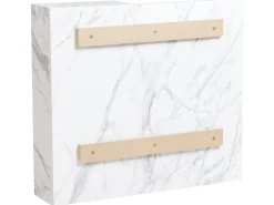 Armadio a muro per specchio da bagno JOINVILLE 60 cm 54 cm Marmo bianco