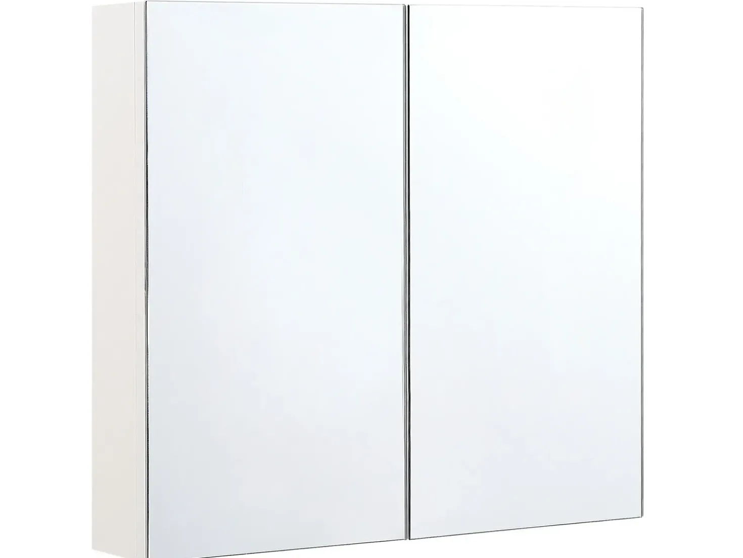 Armadio a muro per specchio da bagno NAVARRA 80 cm 70 cm Bianco