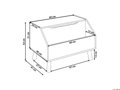 Armadio CASPER 43 cm Blu