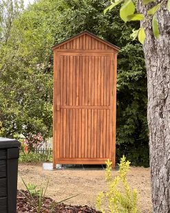 Armadio da esterno SAVOCA Legno d'acacia 100 cm 40 cm Marrone
