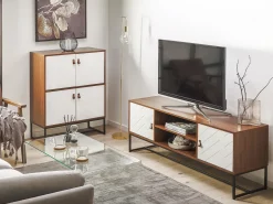 Armadio NUEVA Marrone scuro/Bianco