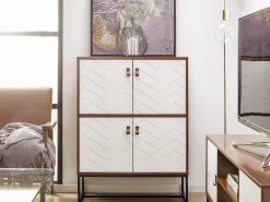 Armadio NUEVA Marrone scuro/Bianco