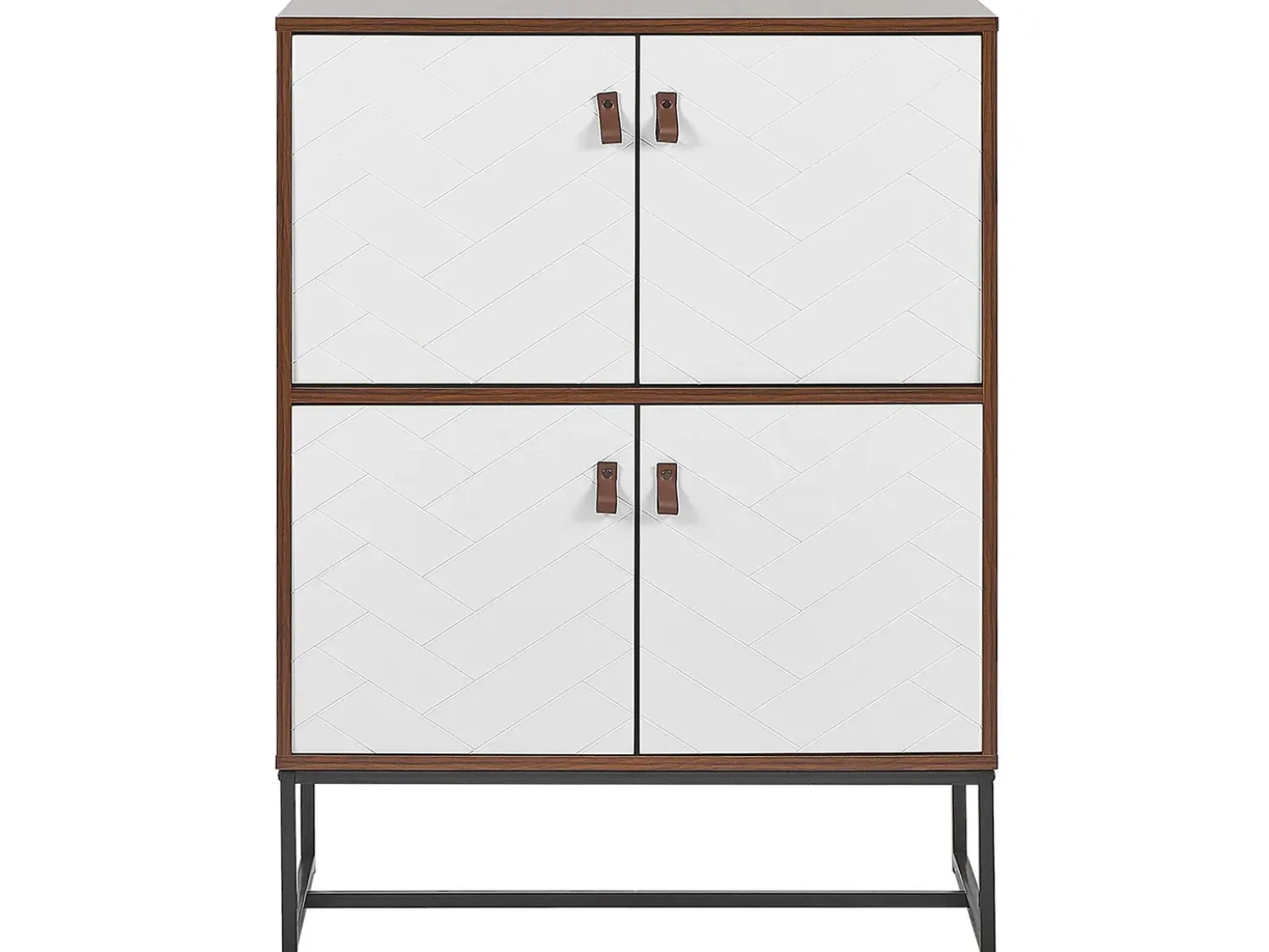 Armadio NUEVA Marrone scuro/Bianco