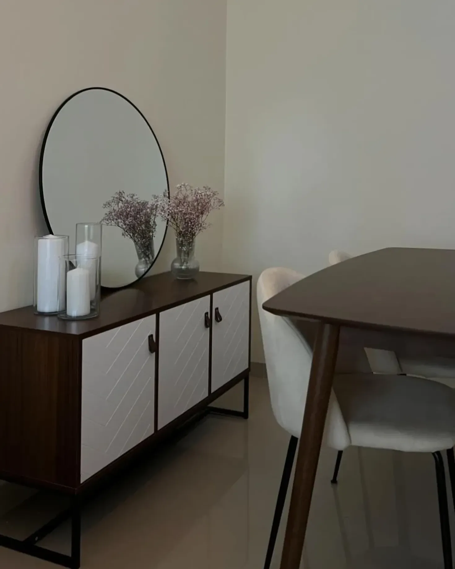 Armadio NUEVA Marrone scuro/Bianco
