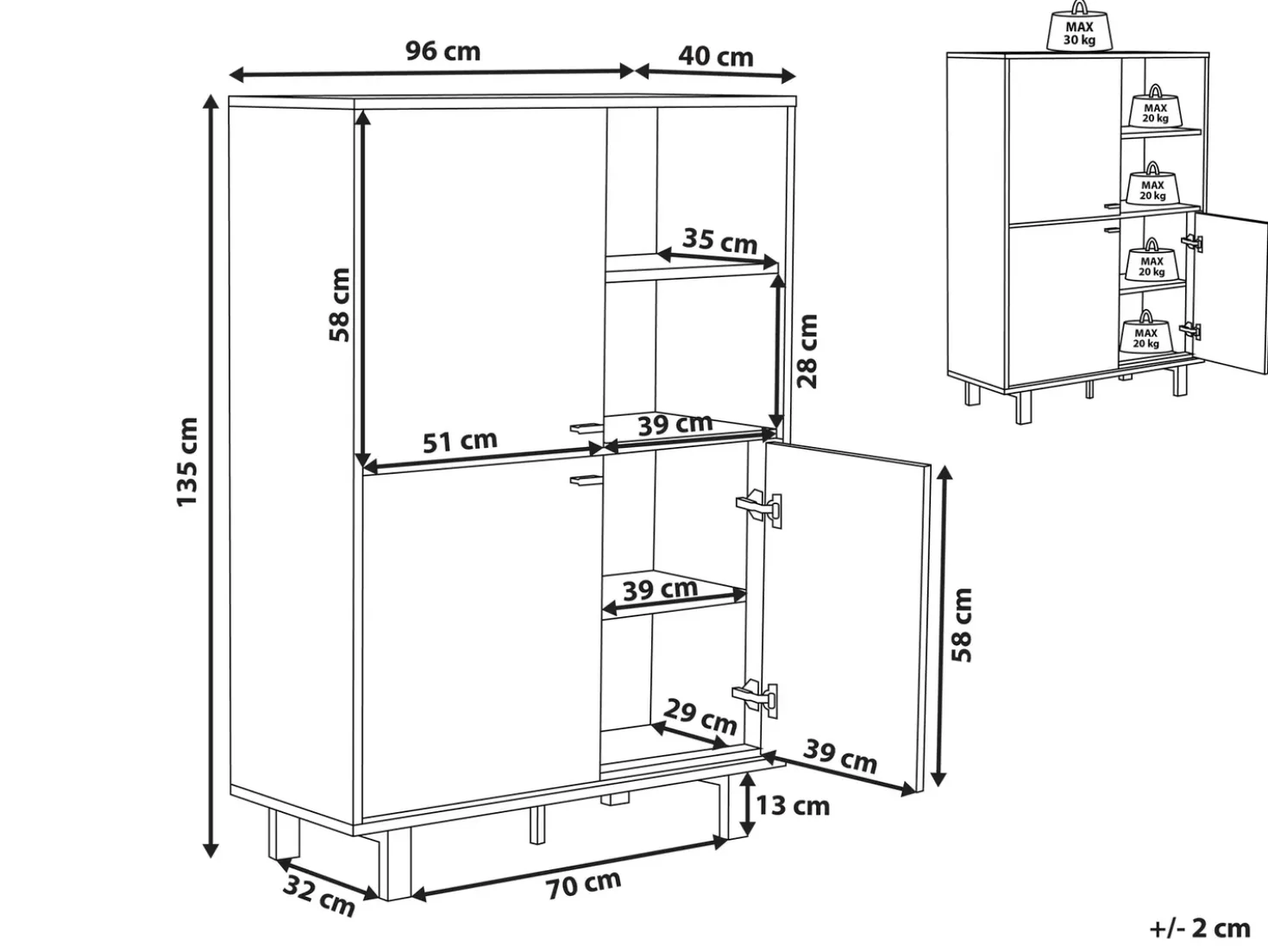 Armadio PARAMOUNT Marrone