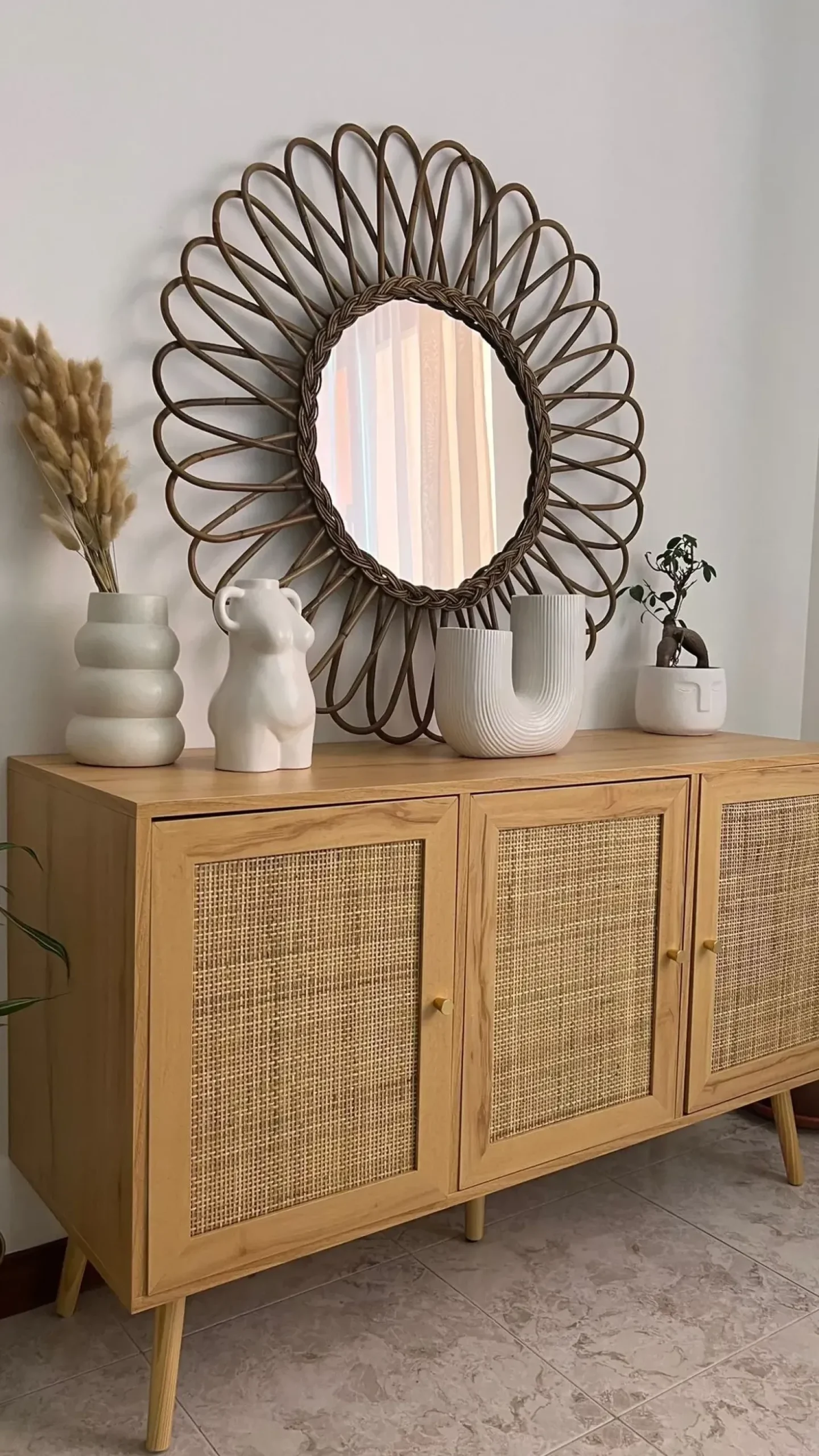 Armadio PEROTE Rattan Marrone chiaro