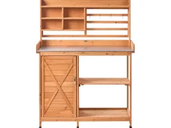 Banco da giardinaggio MELDOLA Legno di abete 113 cm 48 cm Marrone chiaro