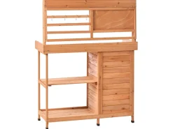 Banco da giardinaggio MELDOLA Legno di abete 113 cm 48 cm Marrone chiaro