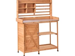 Banco da giardinaggio MELDOLA Legno di abete 113 cm 48 cm Marrone chiaro