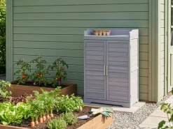 Banco da giardinaggio TEREVILLE Legno di abete 67 cm 45 cm Grigio