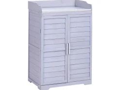 Banco da giardinaggio TEREVILLE Legno di abete 67 cm 45 cm Grigio