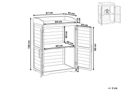 Banco da giardinaggio TEREVILLE Legno di abete 67 cm 45 cm Grigio