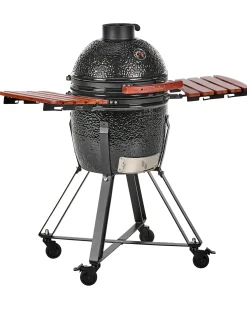 Barbecue a carbonella KAMADO Ceramica Nero
