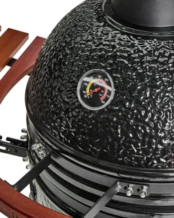 Barbecue a carbonella KAMADO Ceramica Nero