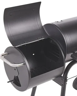 Barbecue a carbonella KATLA con affumicatore Metallo Nero