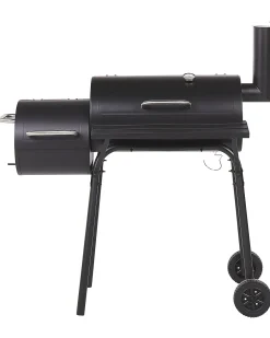 Barbecue a carbonella KATLA con affumicatore Metallo Nero