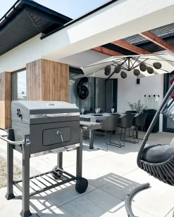 Barbecue a carbonella PAVLOF Metallo Nero