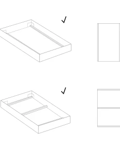 Base letto a doghe VOUZIERS 80 x 200 cm
