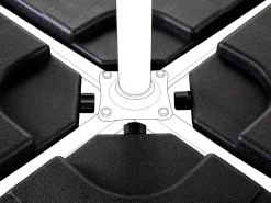 Base per ombrellone CARIA Nero Quadrata 9 kg