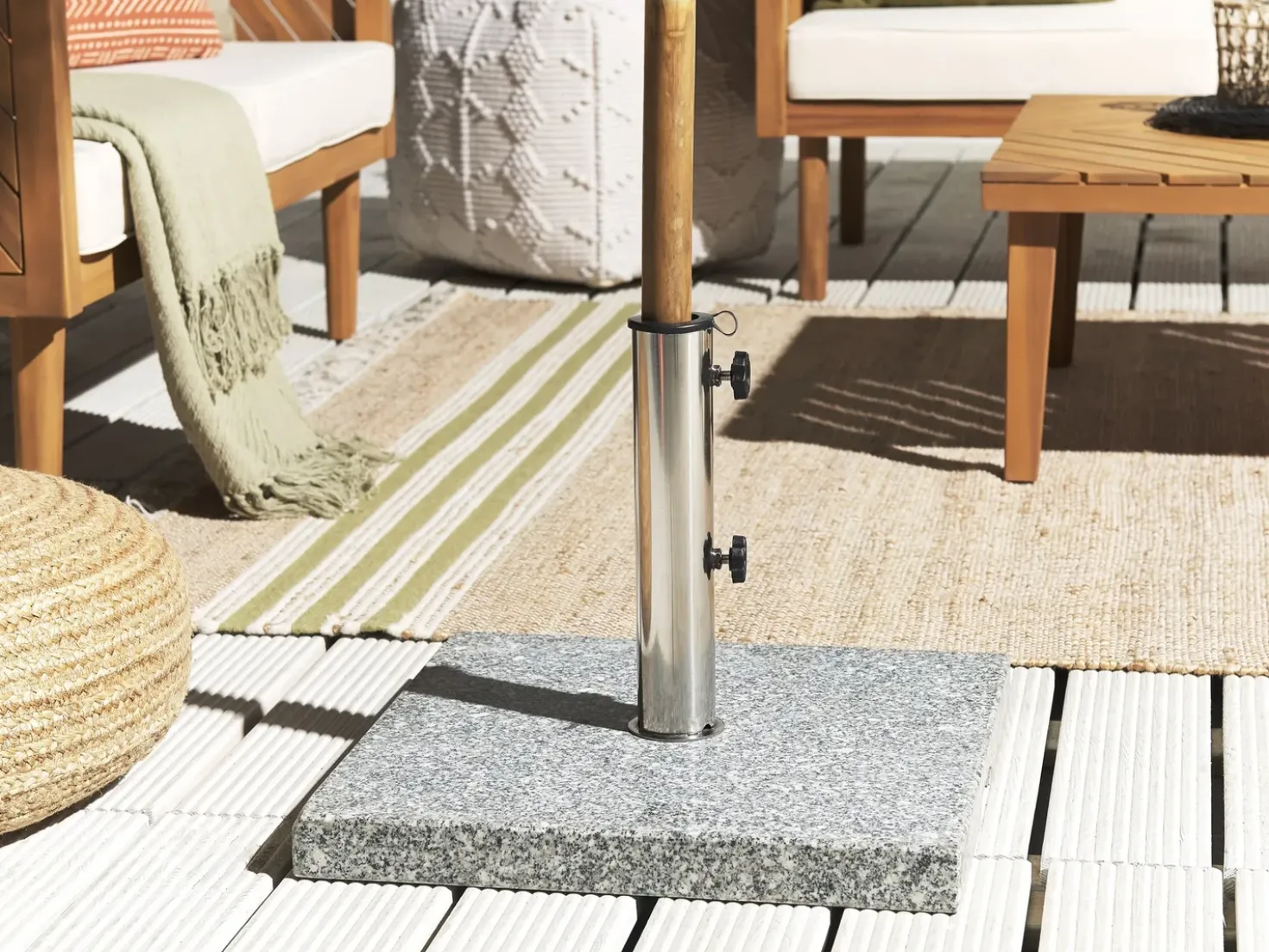 Base per ombrellone CEGGIA Grigio Quadrata 25 kg