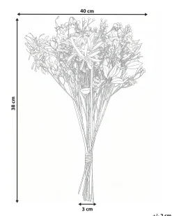 Bouquet di fiori artificiali VEIROS 38 cm Bianco