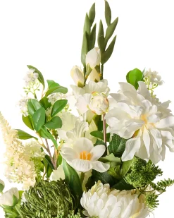 Bouquet di fiori artificiali LOURO 70 cm Bianco