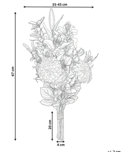 Bouquet di fiori artificiali PARREIRA 67 cm Bianco