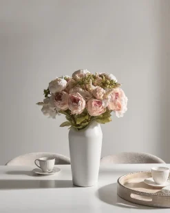 Bouquet di fiori artificiali RAPOSA 45 cm Rosa pastello