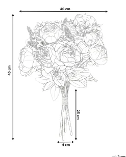 Bouquet di fiori artificiali RAPOSA 45 cm Rosa pastello