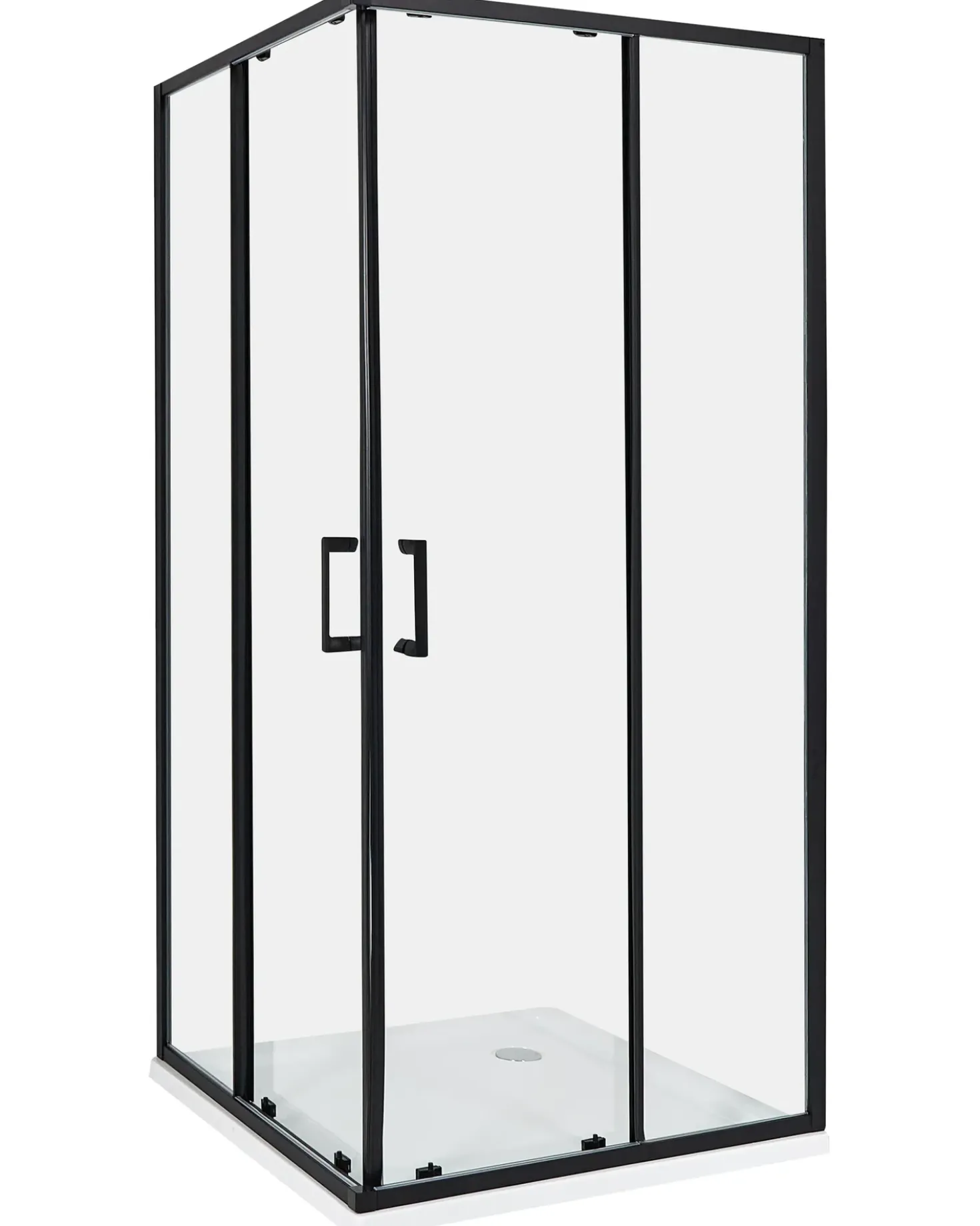 Cabina doccia TELA 90 x 90 x 185 cm Nero