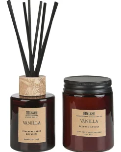 Candela Profumata con Diffusore di Fragranze DARK ELEGANCE 9 cm Marrone