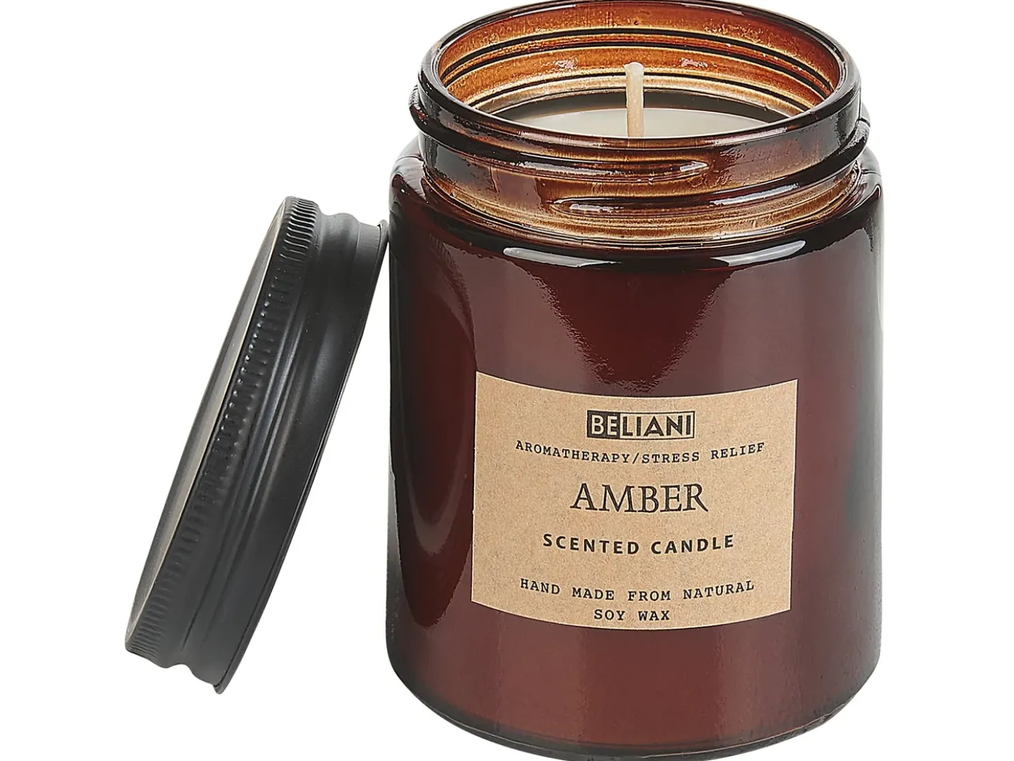 Candela Profumata con Diffusore di Fragranze DARK ELEGANCE 9 cm Marrone